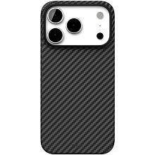 Чехол-накладка VLP Kevlar Case для iPhone 17 Pro, кевлар, черный - 0