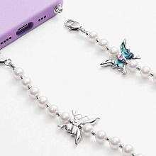 Ремешок-цепочка PYNANA Gauzy Dream с бабочками бирюзовый - 2