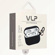 Чехол VLP Charm Case черный, для AirPods Pro 3 - 2