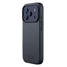 Чехол-накладка Mujjo Leather для iPhone 17 Pro, кожа, серый - 1