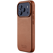 Чехол-накладка Mujjo Leather для iPhone 17 Pro, кожа, коричневый - 0