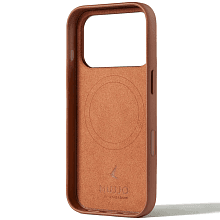 Чехол-накладка Mujjo Leather для iPhone 17 Pro, кожа, коричневый - 1