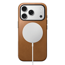 Чехол-накладка Nomad Modern Leather Case для iPhone 17 Pro, кожа, светло-коричневый - 2