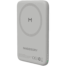 Внешний аккумулятор c БЗУ Magssory Core 5K 5000 мАч, титан - 2