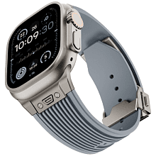 Ремешок Monocozzi ESSENTIALS для Apple Watch 45mm/46mm/49mm, силикон, серый - 2