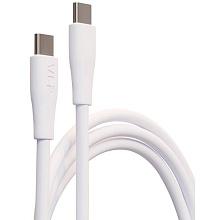 Кабель VLP LITE Color Line USB-C / USB-C, 60Вт 1м, белый - 0