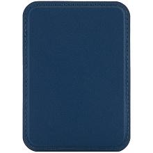 Кардхолдер uBear Split MagSafe, экокожа, синий - 1