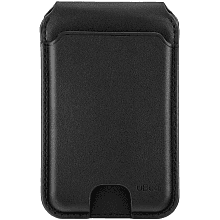 Кардхолдер uBear Fold MagSafe, экокожа, черный - 0