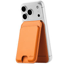 Кардхолдер uBear Fold MagSafe, экокожа, оранжевый - 3