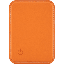 Кардхолдер uBear Split Find My MagSafe, экокожа, оранжевый - 1
