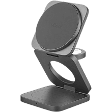 Зарядное устройство беспроводное uBear Balance Slim 3в1 Qi2, 25Вт, серый - 0