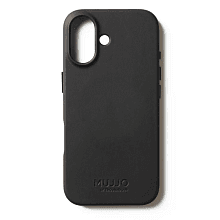 Чехол-накладка Mujjo Leather для iPhone 17, кожа, черный - 0