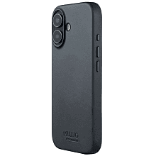 Чехол-накладка Mujjo Leather для iPhone 17, кожа, серый - 1