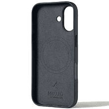 Чехол-накладка Mujjo Leather для iPhone 17, кожа, серый - 2