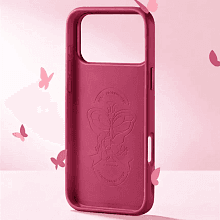 Чехол-накладка PYNANA Starlight Series для iPhone 17 Pro Max, силикон, красный - 2
