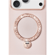 Чехол-накладка PYNANA Dancing Circle Series для iPhone 17 Pro Max, поликарбонат, розовое золото - 2
