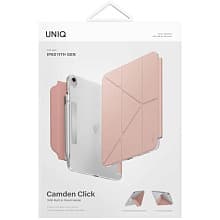Чехол-книжка Uniq Camden Click для iPad 11 (2025)/10,9″ (2022), полиуретан, розовый - 3