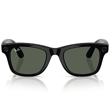 Умные очки Ray-Ban Wayfarer Shiny Black G15 Green M, черный - 2