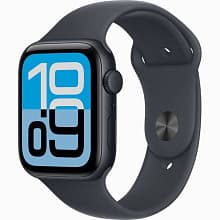 Смарт-часы Apple Watch SE 3 GPS 44mm (корпус - полночный черный, ремешок Sport Band темная ночь, размер S/M) - 1