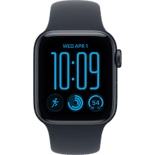Смарт-часы Apple Watch SE 3 GPS 40mm (корпус - полночный черный, ремешок Sport Band синий, размер M/L) - 1