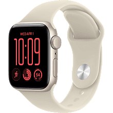 Смарт-часы Apple Watch SE 3 GPS 40mm (корпус - сияющая звезда, ремешок Sport Band песочный, размер S/M) - 0