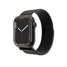 Ремешок VLP для Apple Watch 41mm, нержавеющая сталь, черный - 0